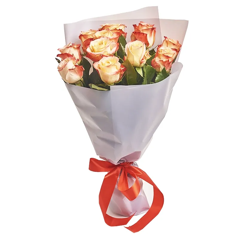 Букет из 11 чайных роз россия (50 см)